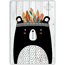 Панно с изображением медведя Creative Wood KIDS KIDS - 5 Медвежонок